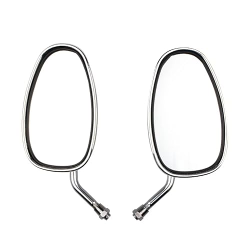 Ksjosji 1 Paar Chrom Motorrad Spiegel Motorrad Rückspiegel Für Vmax Virago 535 V-Star 650 1100 1300 Warrior Star Motorrad Rückspiegel von Ksjosji