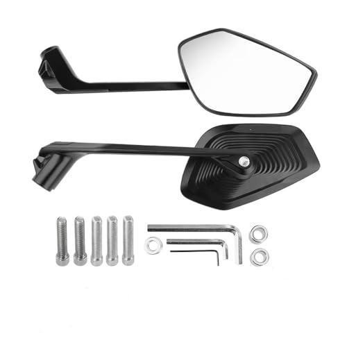 Ksjosji 2025 Rückspiegel Für R 1250 GS F850GS R1200GS LC ADV Abenteuer Motorrad Neue R1250 GS Zubehör Seite Rückansicht Spiegel Motorrad Rückspiegel(Black ABS Plastic) von Ksjosji