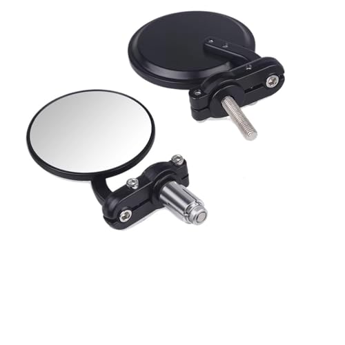 Ksjosji 22mm Universal Motorrad Spiegel Rückspiegel Seite Spiegel Motorrad Zubehör 2 stücke Griff Bar End Montage Motorrad Rückspiegel von Ksjosji