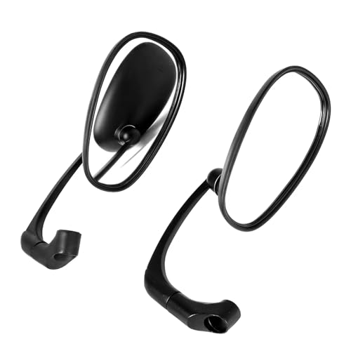 Ksjosji 360 ° Verstellbarer Motorrad-Rückspiegel mit breiter Ansicht, 8/10 mm, Schwarze Universal-Seitenspiegel für CG 125 Motorrad Rückspiegel Ksjosji 360 ° Verstellbarer Motorrad-Rückspiegel mit breiter Ansicht, 8/10 mm, Schwarze Universal-Seitenspiegel für CG 125 Motorrad Rückspiegel von Ksjosji