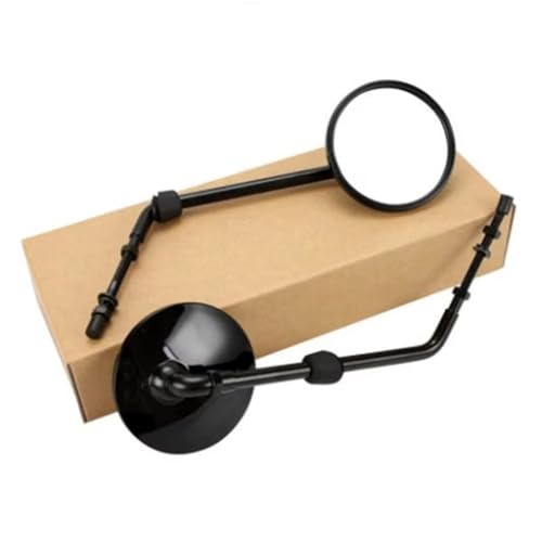 Ksjosji Für Django QP150T-C Marke Motorrad Seitenspiegel Motorrad Rückspiegel Breites Sichtfeld Motorrad Zubehör Motorrad Rückspiegel(Black a Pair) von Ksjosji