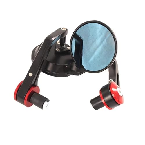 Ksjosji Für Vespa Für Piaggio Lenkerspiegel Rückspiegel CNC Aluminium Sprint Primavera GTV GTS LT S LX LXV 50 125 250 300 GTS Motorrad Rückspiegel(Red) von Ksjosji