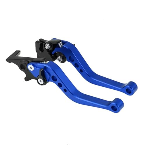 Ksjosji Kupplungshebel CNC-Legierung Motorradbremsgriff Universelle Passform Für Motorradmodifikation Motorradkupplungstrommelbremshebelgriff Für Suzuki Bremskupplungshebel Zubehö(Blue) von Ksjosji