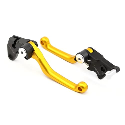 Ksjosji Kupplungshebel DR-Z 400 CNC Pivot Bremshebel Kupplungshebel für Suzuki DRZ250 DRZ400E DRZ400S DRZ400SM DRZ 400 E/S/SM DR-Z400 2000-2023 Bremskupplungshebel Zubehö(Gold) von Ksjosji