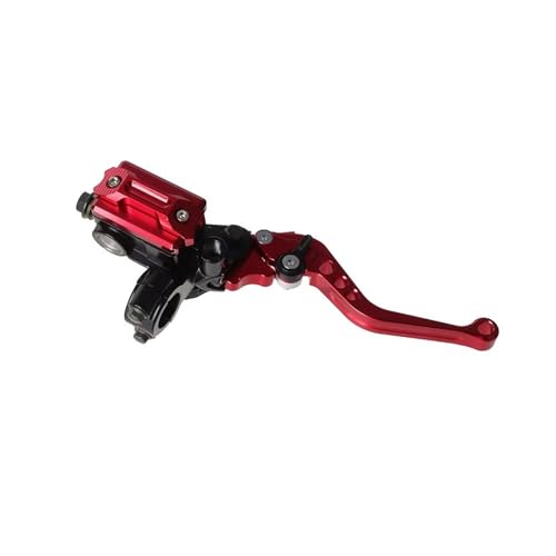 Ksjosji Kupplungshebel Motorrad 7/8 "22mm CNC Aluminium Roller Einstellung Hauptzylinder Hebel Hydraulische Bremspumpe Kupplung Griff Lenker Bremskupplungshebel Zubehö(Red Right) von Ksjosji