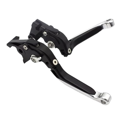 Ksjosji Kupplungshebel Motorrad Klapp Ausziehbarer Bremskupplungshebel Für Aprilia CR150 FB Für Mondial Hipster HPS 125 HPS125 2017 2018 2019 2020 2021 Bremskupplungshebel Zubehö(Fold Extend Silver) von Ksjosji