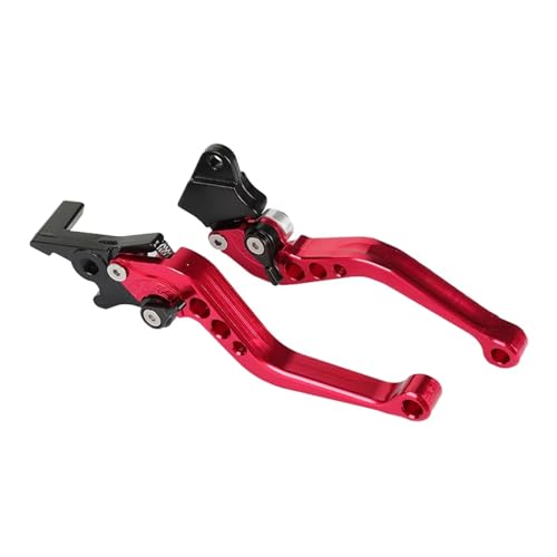 Ksjosji Kupplungshebel Motorrad Kupplung Bremsgriff Trommel Hebel CNC Fit Für Suzuki Motorrad Roller Modifikation Zubehör Bremskupplungshebel Zubehö(Red) von Ksjosji