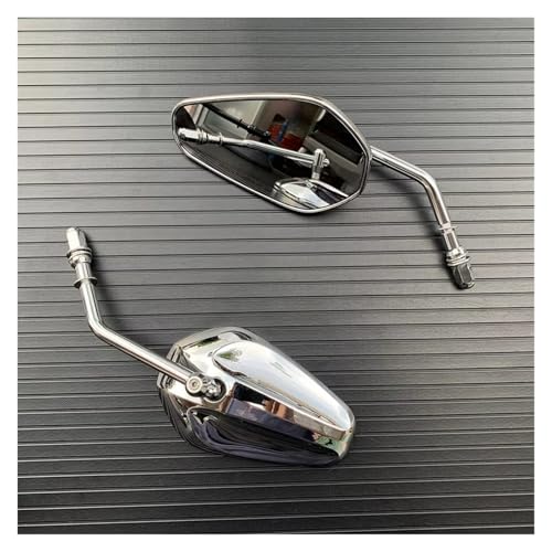 Ksjosji Motorrad Hinten Seite Spiegel Rückspiegel Für Touring Sportster 883 Road King Fatboy Softail Bobber Chopper Street Glide Dyna Motorrad Rückspiegel(A) von Ksjosji