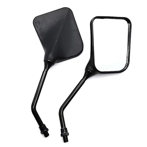 Ksjosji Schwarzes Quadrat Dual Sport Motorrad Spiegel Seite Spiegel Für Motorrad 2 Teile/para Motorrad Rückspiegel von Ksjosji