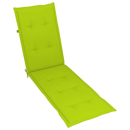 Ksodgun Liegestuhl-Auflage Kissen Sitzauflage Rückenkissen Gartenbank Bankauflage Stuhlkissen mit abnehmbarem Hellgrün (75+105) x50x4 cm von Ksodgun