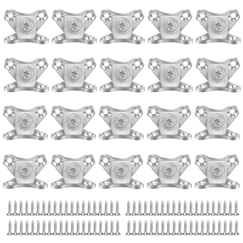 Ksrnsne 20 Stück Abnehmbare Eckstrebe, Winkelverbinder Befestigungsmaterial Mit Schraube L Eckstrebe für Wood Möbel Bücherregal von Ksrnsne