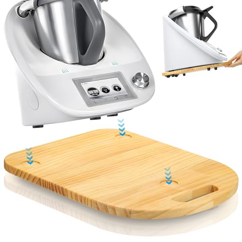 Gleitbrett für Thermomix TM6 TM5, Brett für Thermomix mit Rollen, Leicht Gleitendes Thermomix TM6 Holz Rollbrett/Slider von Kssvzz