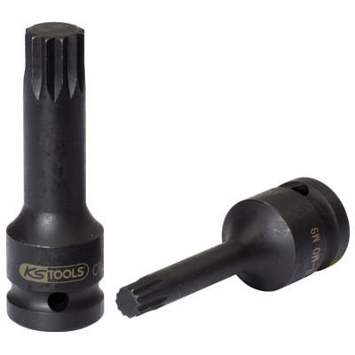 1/2" Kraft-Bit-Stecknuss Vielzahn, lang, M5 von Kstools