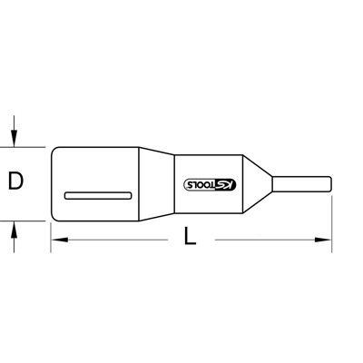 1/4" Bit-Stecknuss mit Schutzisolierung für Torx-Schrauben, T20 1/4" Bit-Stecknuss mit Schutzisolierung für Torx-Schrauben, T20 von Kstools
