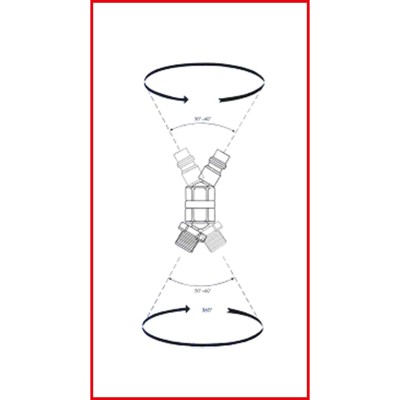 1/4'' Metall-Kugelgelenk-Stecknippel, 46mm 1/4'' Metall-Kugelgelenk-Stecknippel, 46mm von Kstools
