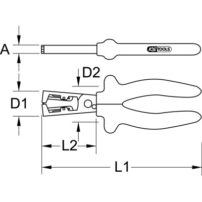 1000V Abisolierzange, 10mm 1000V Abisolierzange, 10mm von Kstools