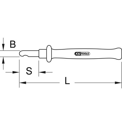 Abmantelungsmesser mit Schutzisolierung, 185mm von Kstools