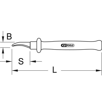 Absetzmesser mit Schutzisolierung, 165mm von Kstools