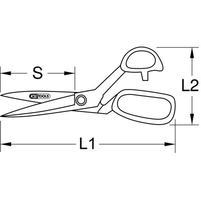 BERYLLIUMplus Arbeitsschere 220mm BERYLLIUMplus Arbeitsschere 220mm von Kstools