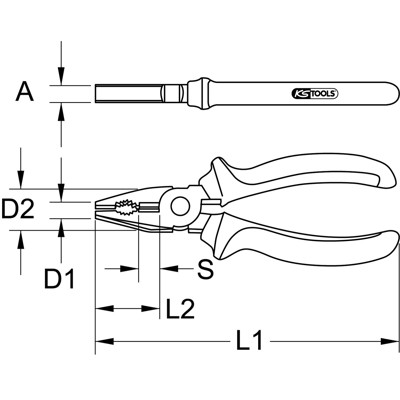 BERYLLIUMplus Kombinationszange 200mm von Kstools
