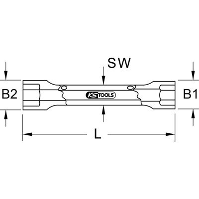 BRONZEplus 6-kant-Steckschlüssel 27x32mm doppelseitig von Kstools