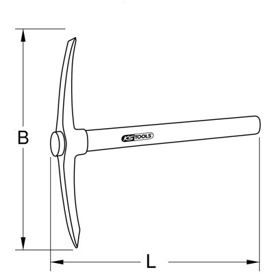 BRONZEplus Kreuzhacke mit Stiel 500mm von Kstools