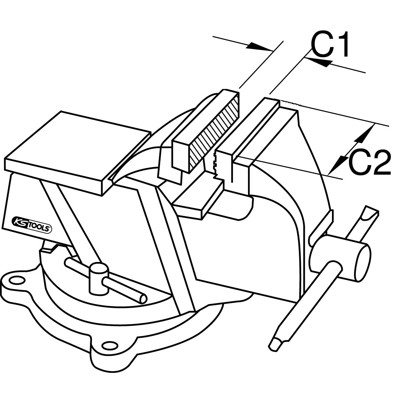 BRONZEplus Parallel-Schraubstock 100mm von Kstools