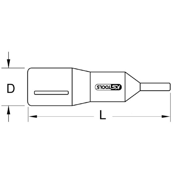 KSTOOLS® - 1/2" Bit-Stecknuss mit Schutzisolierung für Innensechskant-Schrauben, 14mm von Kstools