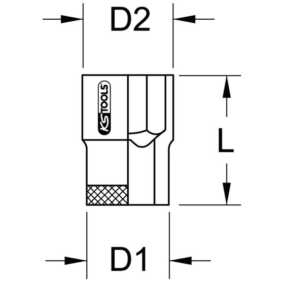 KSTOOLS® - 1/2" Stecknuss mit Schutzisolierung, 1/2'' von Kstools