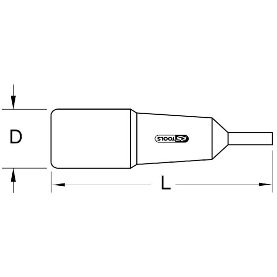 KSTOOLS® - 1/4" Bit-Stecknuss mit Schutzisolierung für Innensechskant-Schrauben, 4mm von Kstools