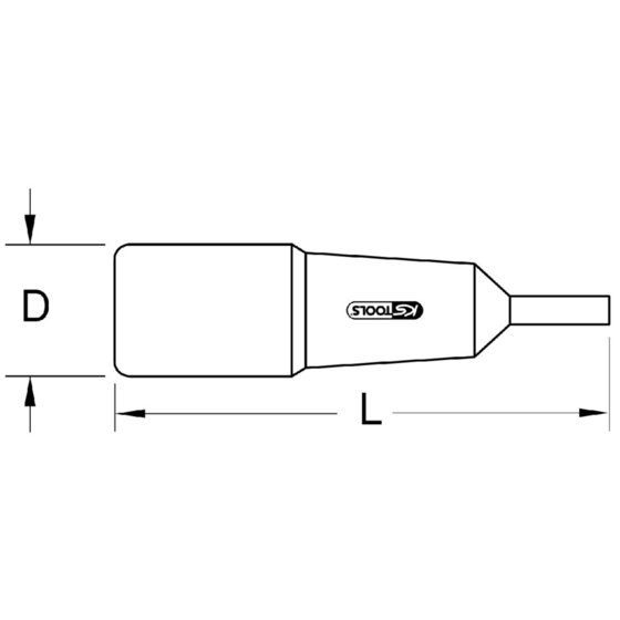 KSTOOLS® - 1/4" Bit-Stecknuss mit Schutzisolierung für Innensechskant-Schrauben, 8mm von Kstools