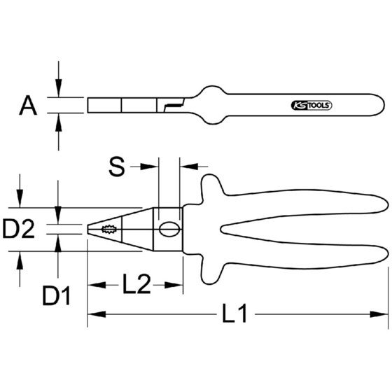 KSTOOLS® - 1000V Kombizange, 205mm von Kstools