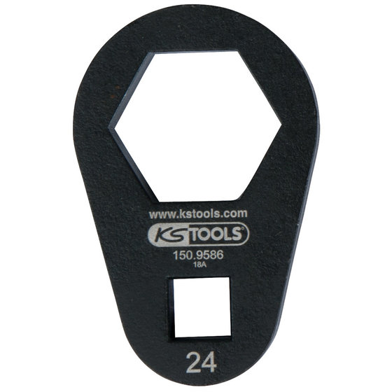 KSTOOLS® - 3/8" Einsteck-Ringschlüssel, extra flach, 24mm von Kstools