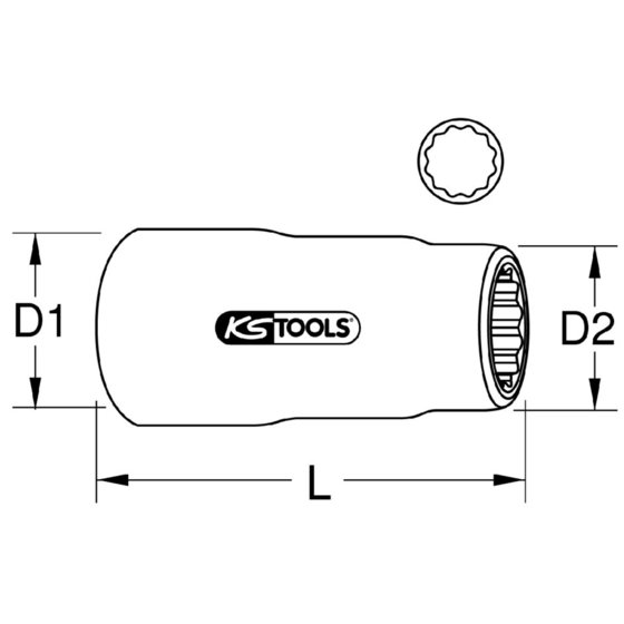 KSTOOLS® - 3/8" Isolierte Stecknuss, 22mm von Kstools