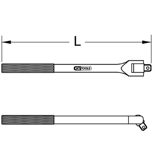 KSTOOLS® - BRONZEplus Gelenkgriff 1/2" 215mm von Kstools