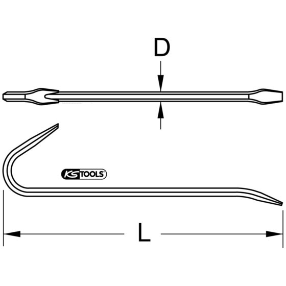 KSTOOLS® - BRONZEplus Kisteneisen 750mm von Kstools