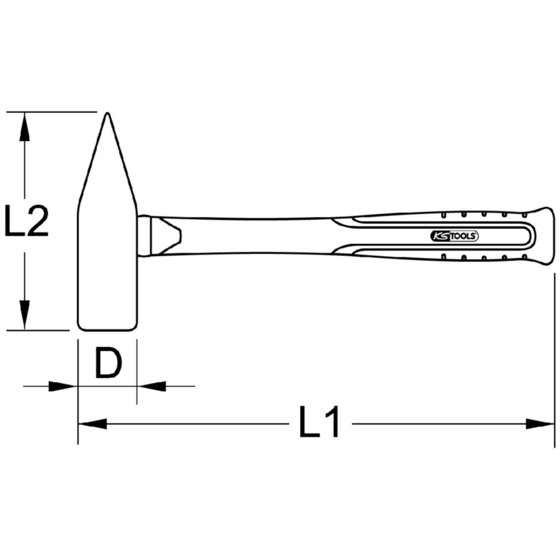 KSTOOLS® - BRONZEplus Schrotmeißel, 2100g von Kstools