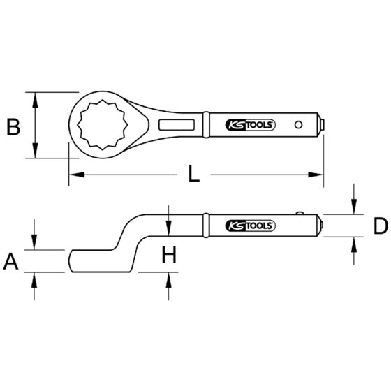 KSTOOLS® - BRONZEplus Zugringschlüssel 100mm von Kstools