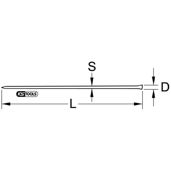 KSTOOLS® - Brecheisen, 8-kant, 1,8 m von Kstools