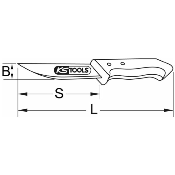 KSTOOLS® - EDELSTAHL Messer, 250mm von Kstools