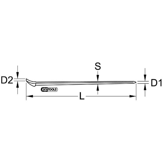 KSTOOLS® - EDELSTAHL Nageleisen, 750mm von Kstools