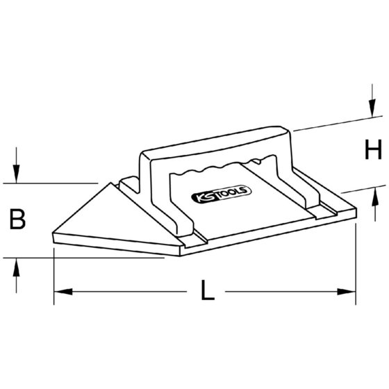 KSTOOLS® - Holz-Reibebrett, spitz, 180x270mm von Kstools