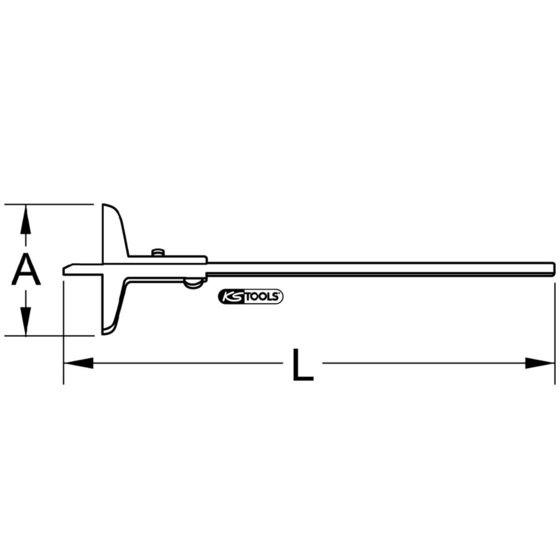 KSTOOLS® - Tiefenmessschieber, 0-200mm von Kstools