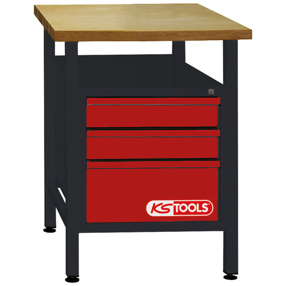 KSTOOLS® - Werkbank mit 3 Schubladen, H840xB600xT600mm von Kstools