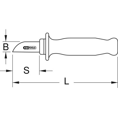 Kabelmesser mit Schutzisolierung, 210mm von Kstools