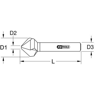 Kegel- und Entgratsenker 120° HSS TiN ø20,5mm Kegel- und Entgratsenker 120° HSS TiN ø20,5mm von Kstools