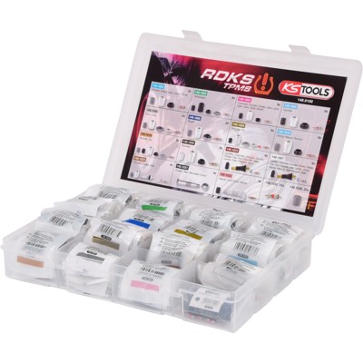 RDKS / TPMS Service-Sortiment für Reifendruck-Kontrollsysteme, 150-teilig RDKS / TPMS Service-Sortiment für Reifendruck-Kontrollsysteme, 150-teilig von Kstools