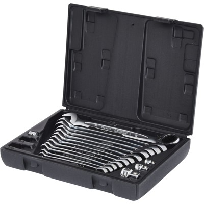 Ratschenschlüssel-Satz 16-teilig 8-19mm umschaltbar von Kstools