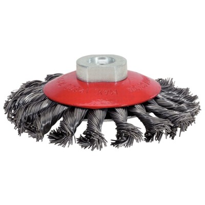 Rostfreie Kegelform-Stahldrahtrundbürste, 0,5mm, Ø 100mm von Kstools