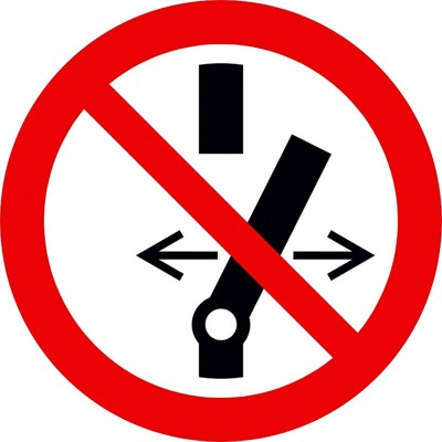 Warnschild-Hybrid Schalter von Kstools